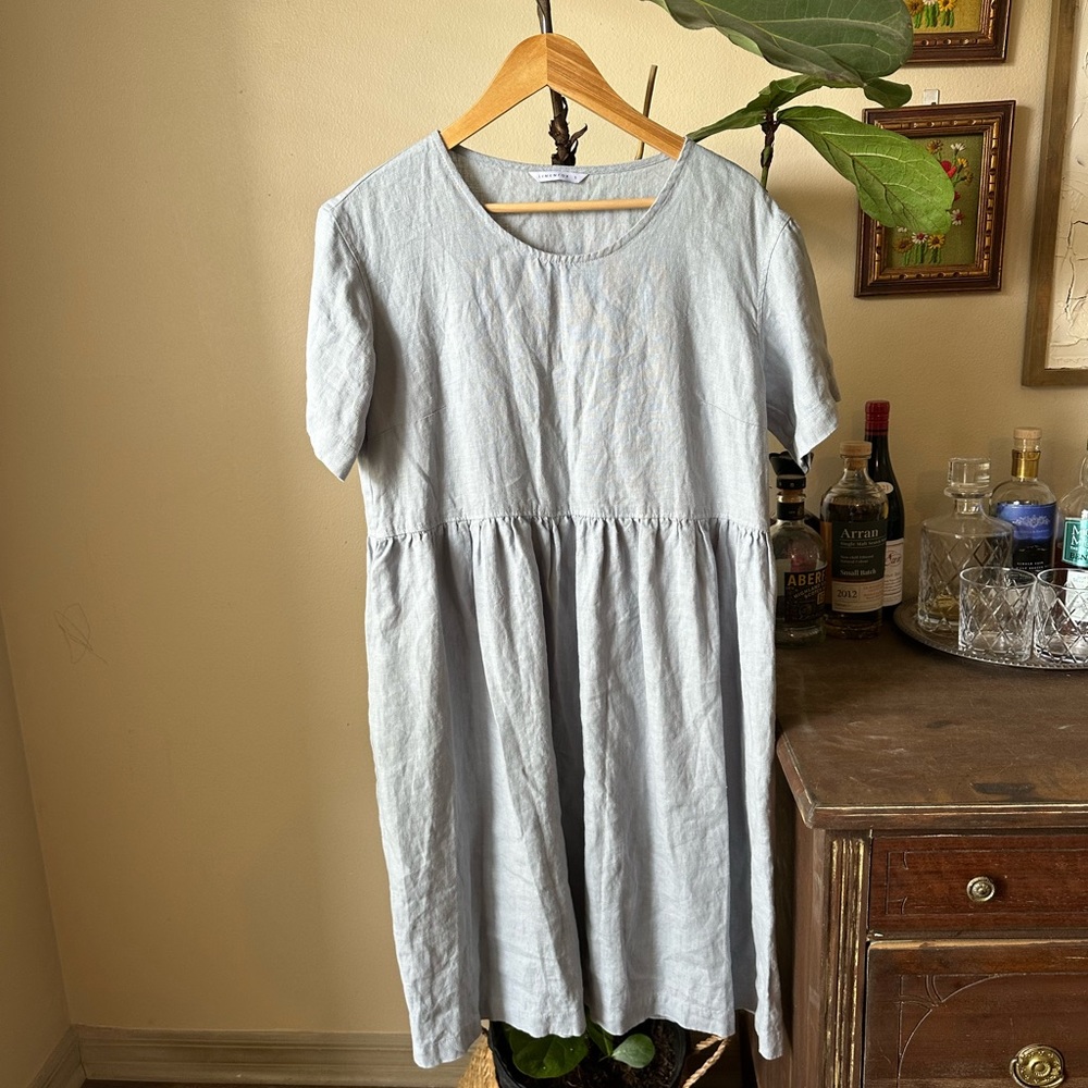 Linenfox Blue Anna linen dress